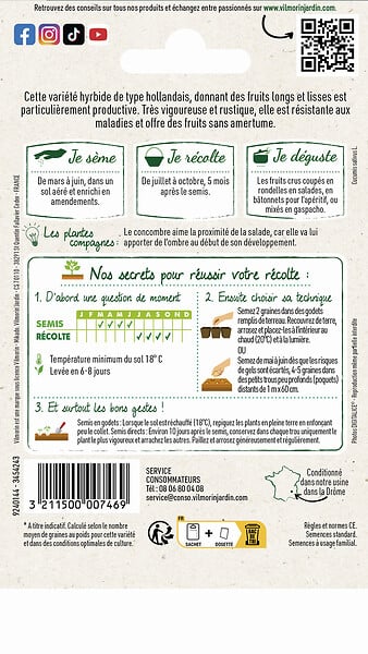 VILMORIN - Concombre Gynial HF1 - large