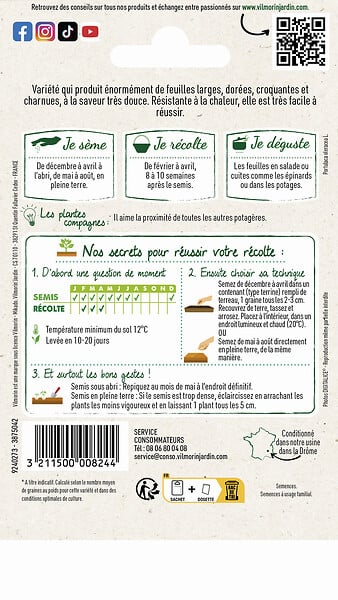 VILMORIN - Pourpier doré à large feuille - large