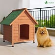 VOUNOT - Niche pour Chien Extérieure en Bois 72x65x83cm - vignette