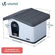 VOUNOT - Maison pour chat chien plastique interieur exterieur 75x63x51cm Blanc - vignette