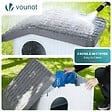 VOUNOT - Maison pour chat chien plastique interieur exterieur 75x63x51cm Blanc - vignette