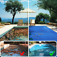 VOUNOT - Bache piscine rectangulaire double couche en Polyethylene 160 gr/m2 avec filet ecoulement 4x7m Bleue - vignette