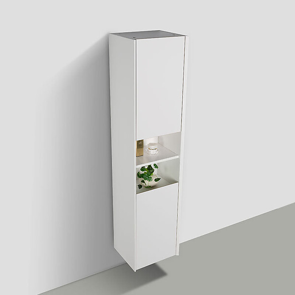 STANO - Grande armoire de rangement PALIO hauteur 170 cm blanc mat 40 cm - large