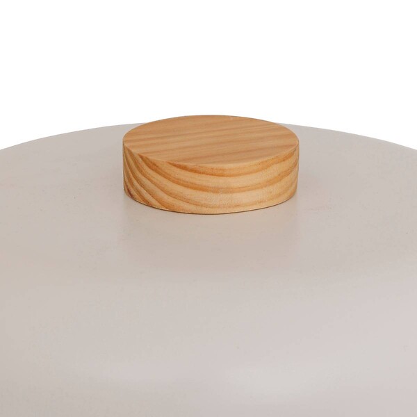 ATMOSPHERA - Lampe champignon secteur Pola blanc H36cm - large
