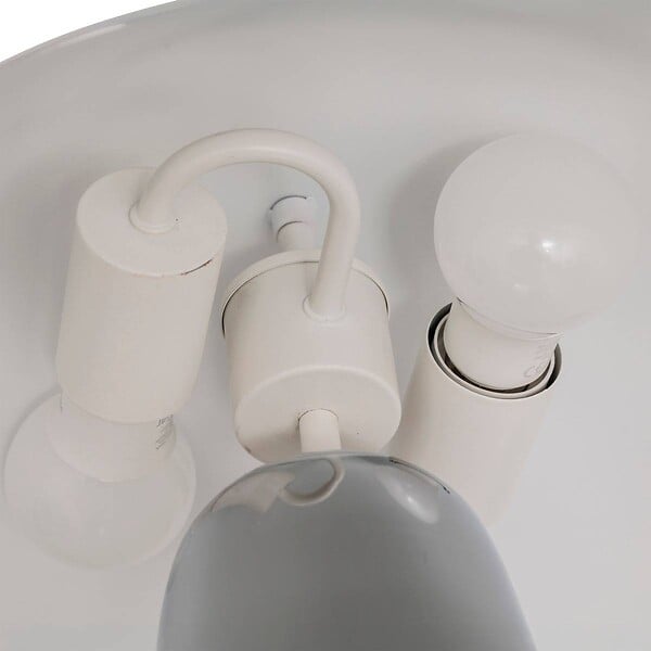 ATMOSPHERA - Lampe champignon secteur Omia argent H34cm - large