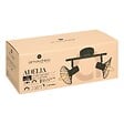 ATMOSPHERA - Applique murale/plafonnier Adelia noir 28x12,5cm - vignette