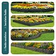 VOUNOT - Bordure de jardin plastique PP imitation pierre 20m - vignette