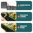 VOUNOT - Bordure de jardin plastique PP imitation pierre 5m - vignette