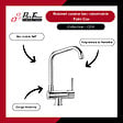OLFA - Mitigeur cuisine Cox rabattable Bec haut chrome - vignette