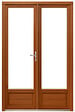 GD MENUISERIES - Porte Fenetre Bois 2 Vantaux H205 x L140 cm Côte Tableau - vignette