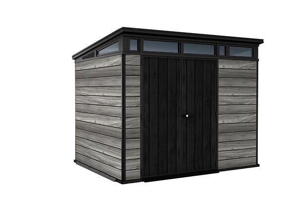 KETER - Abri résine Signature 97 - Gris bois - L.279xP.218xH.226cm - large