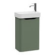 VITRA - Meuble lave mains VitrA Sento Round vert avec plan vasque céramique 45 cm - vignette