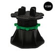 MCCOVER - Lot de 100 plots réglables 50 à 80 mm dalle et carrelage Noir - vignette