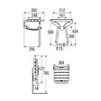 PELLET - Siège de douche PMR escamotable et barre de maintien coudée PMR PELLET Essentiel confort 135 degré - vignette