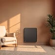 BESTHERM - Radiateur électrique fixe à inertie sèche céramique - BESTHERM - ARIA 500W  - horizontal noir - vignette