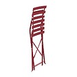OVIALA - Lot de 2 chaises pliantes en acier pourpre - Rome - vignette