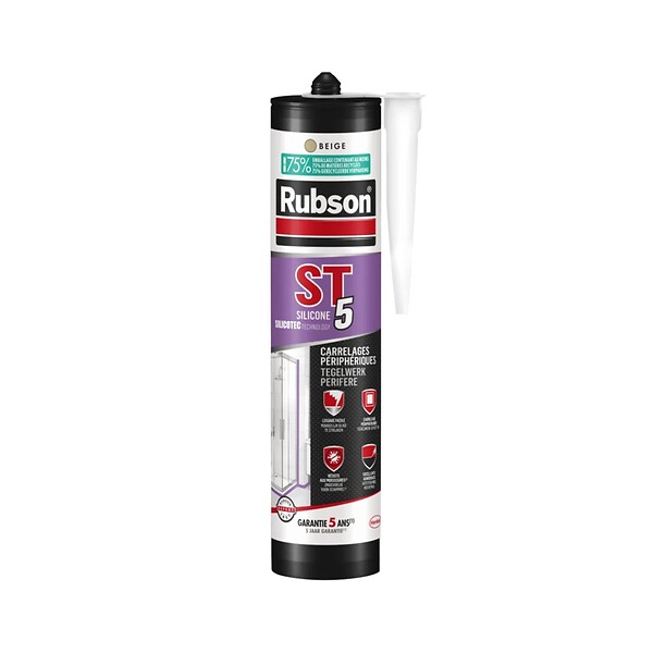 HENKEL - Mastic sanitaire multi-usages ST5 RUBSON - Coloris: gris clair - large