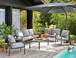 CIDDECO - Salon de jardin en acier Prisca - vignette