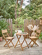 Table de jardin en acacia pliante – Diam.60xH.72cm - vignette
