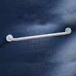 PELLET - Lot de 2 barres de maintien droite PMR PELLET Essentiel acier époxy 60 cm blanc - vignette