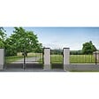 EASY CLOTURE - Clôture aluminium tradition travée style ferronnerie 2 m x H 76.5 cm Noir - vignette