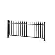 EASY CLOTURE - Lot de 4 fixations pour clôture aluminium tradition style ferronnerie Noir - vignette