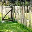 EASY CLOTURE - Ganivelle clôture en bois L 5m x H 1m20 - Espacement des piquets 3 à 5 cm - vignette