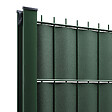 EASY CLOTURE - Kit Lamelles PVC Bande Brise vue pour panneau double fils - L 2m50 - H 1m23 - Vert - vignette