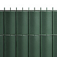 EASY CLOTURE - Kit Lamelles PVC Bande Brise vue pour panneau double fils - L 2m50 - H 1m23 - Vert - vignette