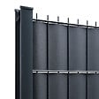 EASY CLOTURE - Kit Lamelles PVC Bande Brise vue pour panneau double fils - L 2m50 - H 1m03 - Gris anthracite - vignette