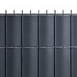 EASY CLOTURE - Kit Lamelles PVC Bande Brise vue pour panneau double fils - L 2m50 - H 1m03 - Gris anthracite - vignette