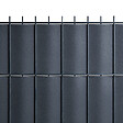 EASY CLOTURE - Kit Lamelles PVC Bande Brise vue pour panneau double fils - L 2m50 - H 2m03 - Gris anthracite - vignette