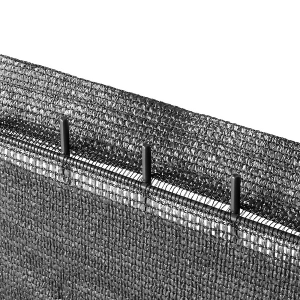 EASY CLOTURE - Brise vue toile en rouleau haute densité Occultation très élevée (350gr/m²) H 1m73 longueur 10M - Gris anthracite - large