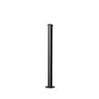 EASY CLOTURE - Poteau aluminium tradition style ferronnerie sur platine avec chapeau H 86.5 cm Noir - vignette