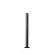EASY CLOTURE - Poteau aluminium tradition style ferronnerie sur platine avec chapeau H 86.5 cm Gris - vignette