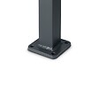EASY CLOTURE - Poteau aluminium tradition style ferronnerie sur platine avec chapeau H 86.5 cm Gris - vignette