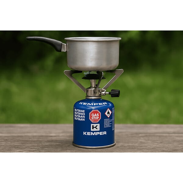 KEMPER - Pack de 8 Cartouches de gaz 190g Perçable Butane pour Réchaud Gaz KEMPER - large