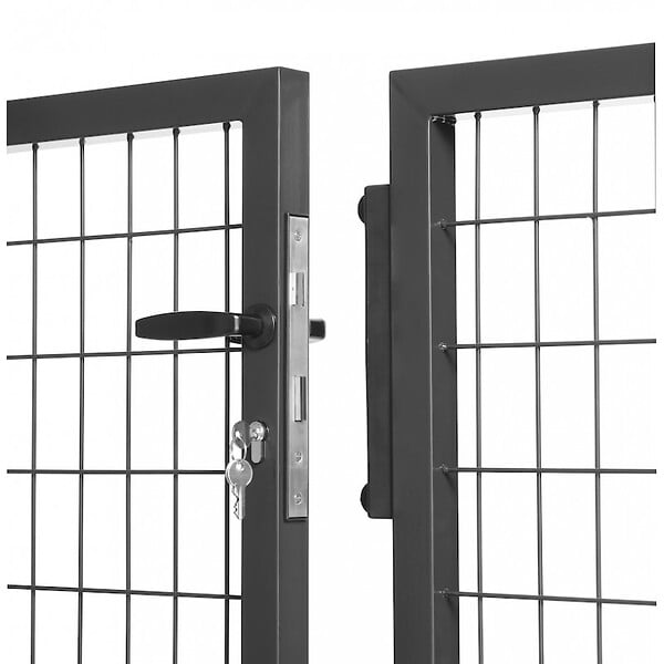 EASY CLOTURE - Portail grillagé maille 100x50 -  Largeur 4 mètres - Square Gate - large