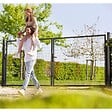 EASY CLOTURE - Portail grillagé maille 100x50 -  Largeur 4 mètres - Square Gate - vignette