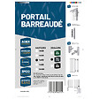 EASY CLOTURE - Portail barreaudé acier galvanisé passage 3m00 H 1m50 Gris anthracite - vignette