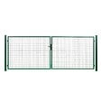 EASY CLOTURE - Portail grillagé maille 100x50 -  Largeur 4 mètres - Square Gate - vignette