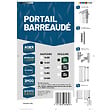 EASY CLOTURE - Portail barreaudé acier galvanisé passage 3m00 H 1m20 Vert - vignette