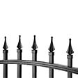 EASY CLOTURE - Portillon aluminium tradition style ferronnerie passage 1m Noir - vignette