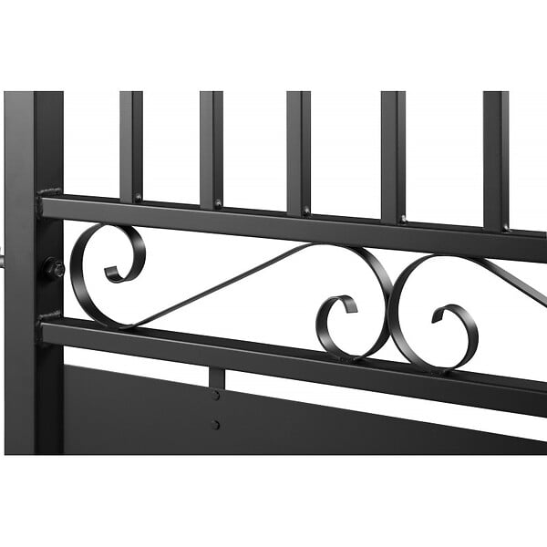 EASY CLOTURE - Portillon aluminium tradition style ferronnerie passage 1m Noir - large