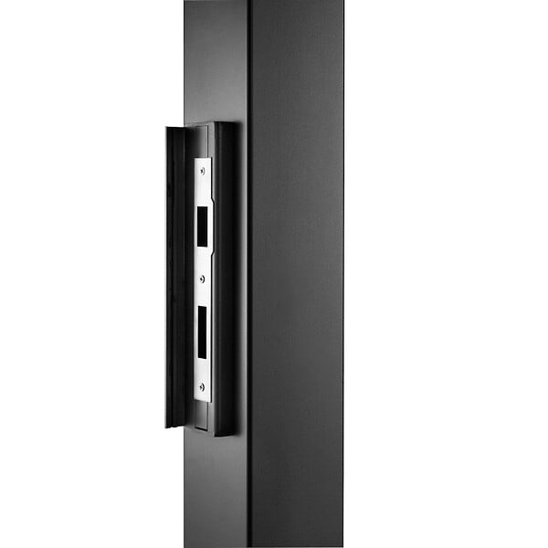 EASY CLOTURE - Portillon aluminium tradition style ferronnerie passage 1m Noir - large