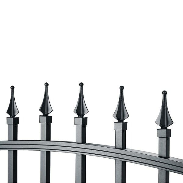 EASY CLOTURE - Portillon aluminium tradition style ferronnerie passage 1m Gris - large