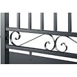 EASY CLOTURE - Portillon aluminium tradition style ferronnerie passage 1m Gris - vignette