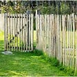 EASY CLOTURE - Portillon noisetier style ganivelle - Largeur 1 mètre - vignette