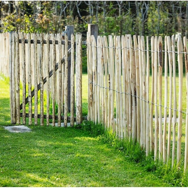 EASY CLOTURE - Portillon noisetier style ganivelle - Largeur 1 mètre - large