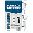 EASY CLOTURE - Portillon barreaudé acier galvanisé passage 1m H 1m00 Vert - vignette